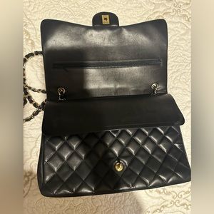 Chanel bag, Large double flap, Calfskin , Excellent used condition .